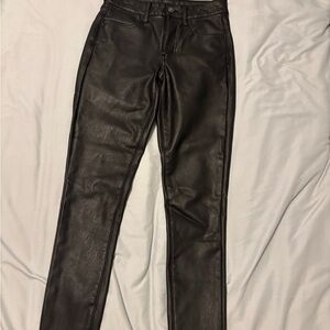 American Eagle Outfitters Black Faux Leather Leggings
